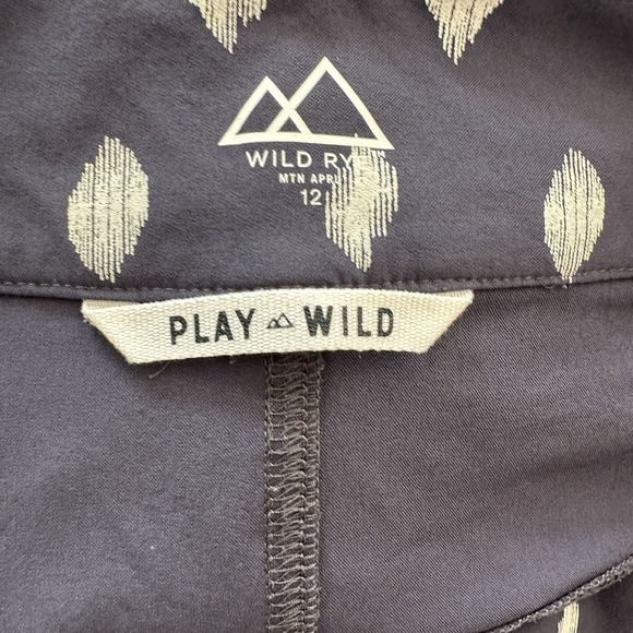 Wild Rye Shorts 12 Freel Mountain Bike Bermuda Geo Dot Blue Stretch 12 Inseam - Picture 3 of 10